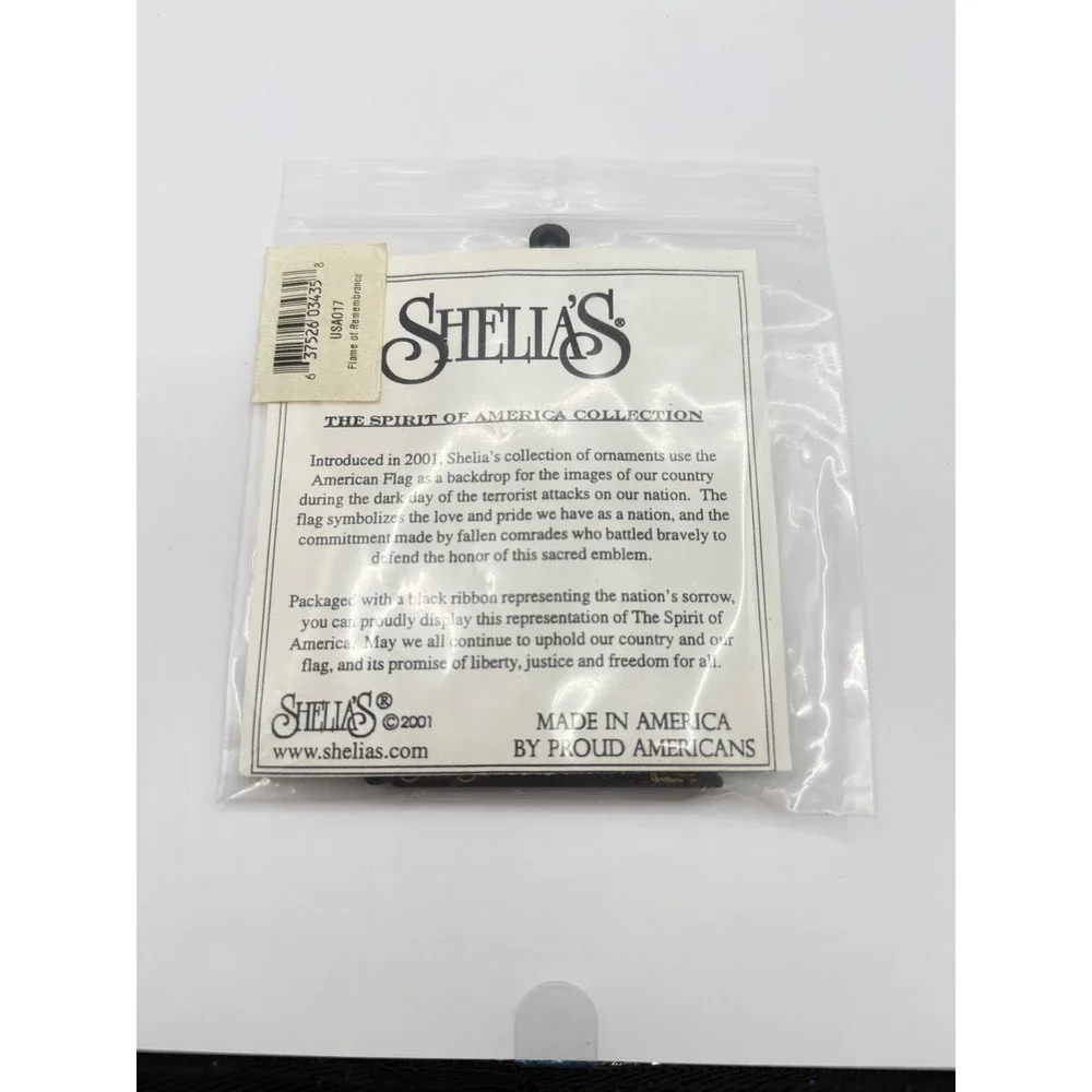 Shelia's Flame of Remembrance, Wood Collectible, Remember 9/11‎ NIP